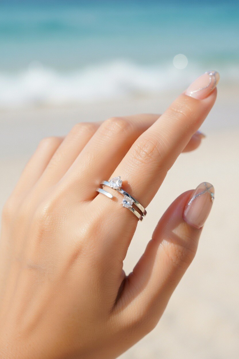 Wholesaler ROSA - Adjustable stainless steel ring
