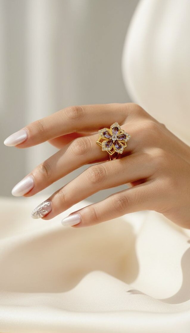Grossiste ROSA - Bague tourne anti stress en acier inoxydable ajustable