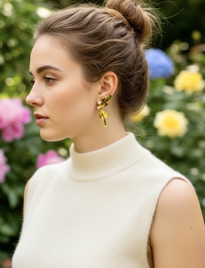 Mayorista ROSA - Pendientes de acero inoxidable