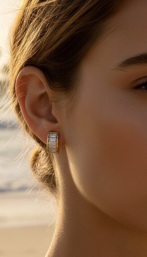 Mayorista ROSA - Pendientes de acero inoxidable