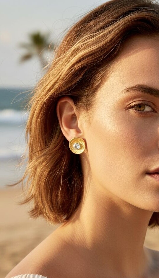 Mayorista ROSA - Pendientes de acero inoxidable