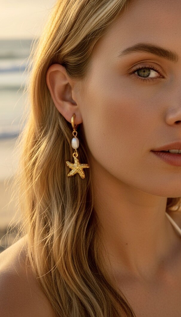 Wholesaler ROSA - Stainless steel pearl earrings
