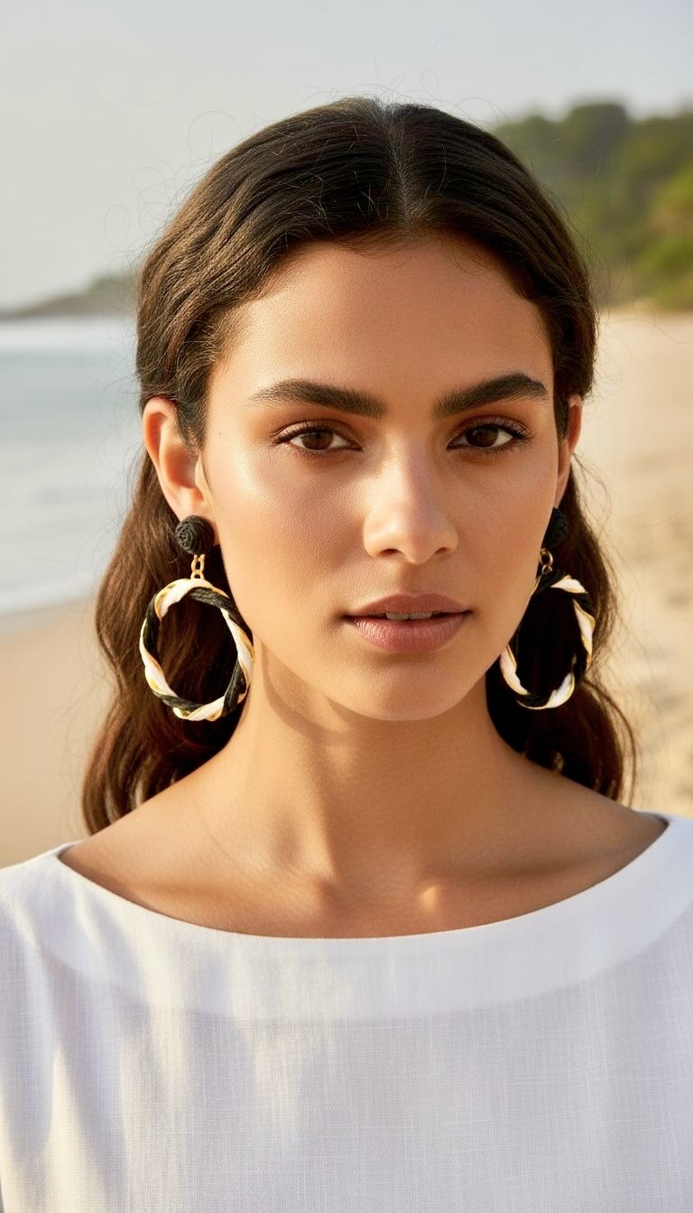 Wholesaler ROSA - Raffia earrings