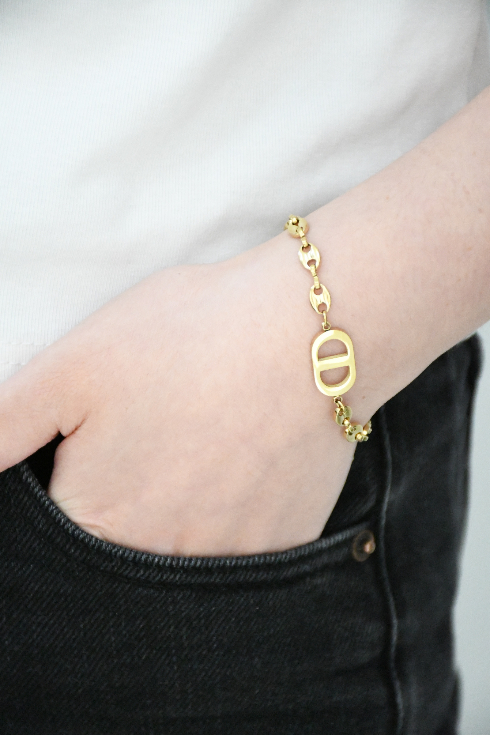 Grossista ROSA - Bracciale in acciaio inossidabile