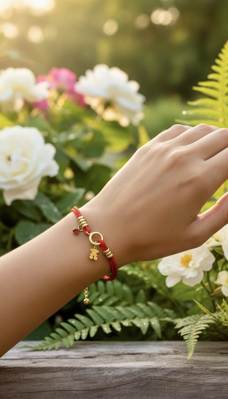 Grossista ROSA - Bracciale in acciaio inossidabile e tessuto