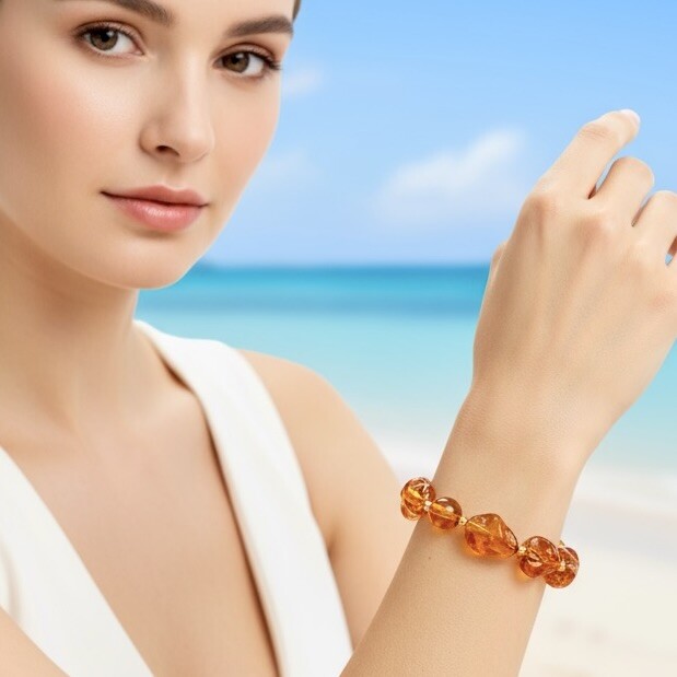 Wholesaler ROSA - Stainless steel and resin bracelet