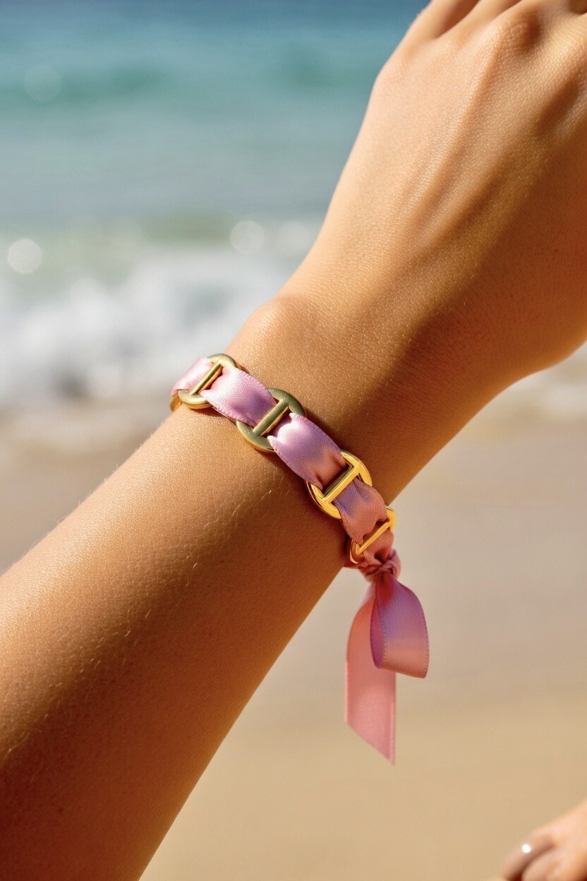 Grossiste ROSA - Jonc ruban fin en acier inoxydable