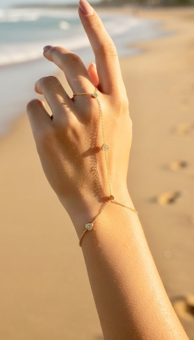 Mayorista ROSA - Pulsera con anillo de acero inoxidable