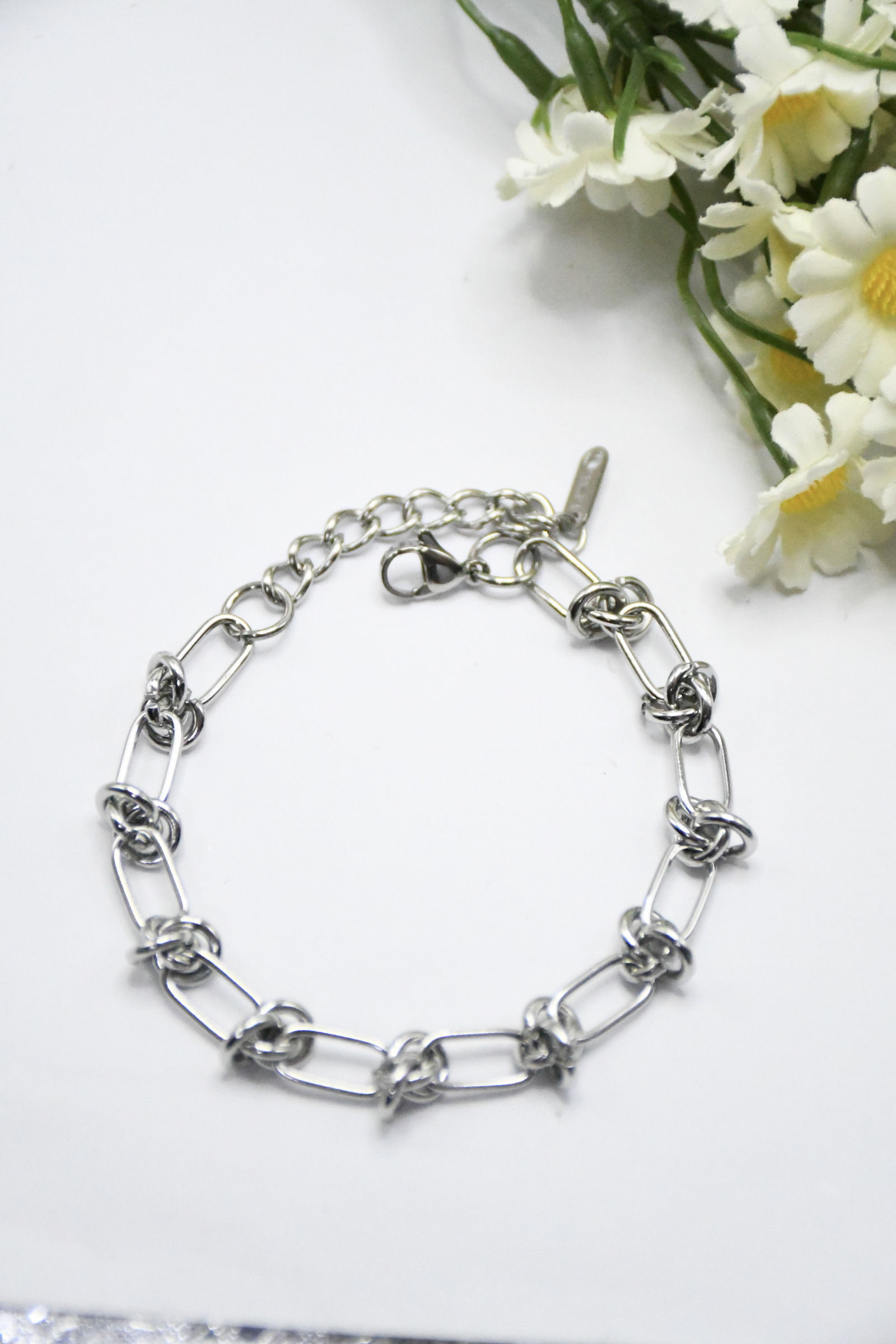 Grossista ROSA - Bracciale unisex in acciaio inossidabile