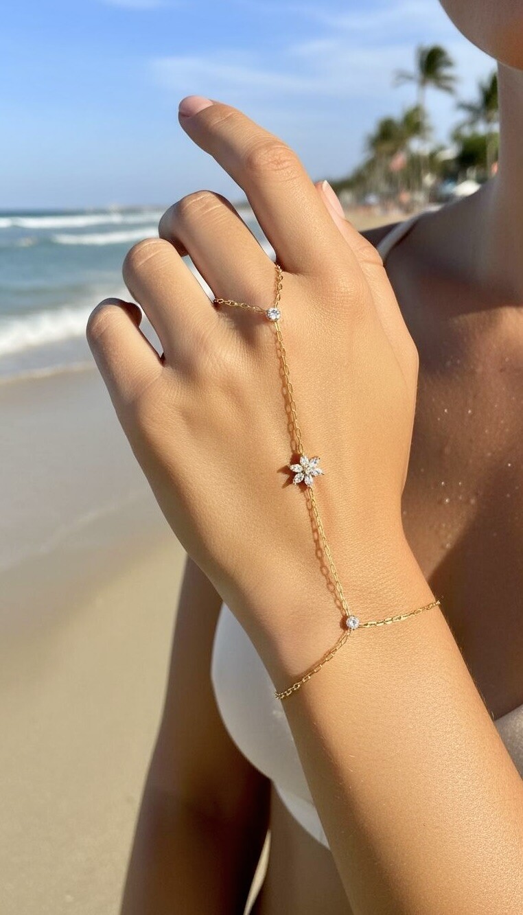 Mayorista ROSA - Pulsera con anillo de acero inoxidable
