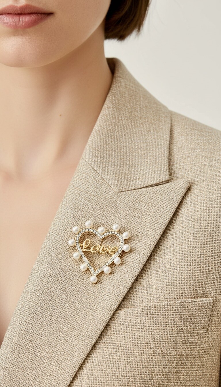 Grossiste ROSA - Broche fantaisie
