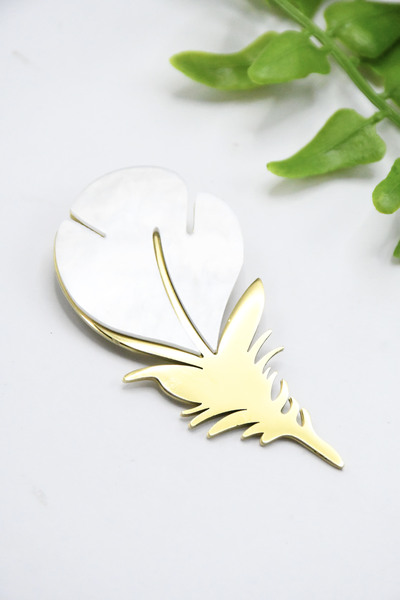 Grossiste ROSA - Broche en acier inoxydable Grossiste ROSA - Broche en acier inoxydable