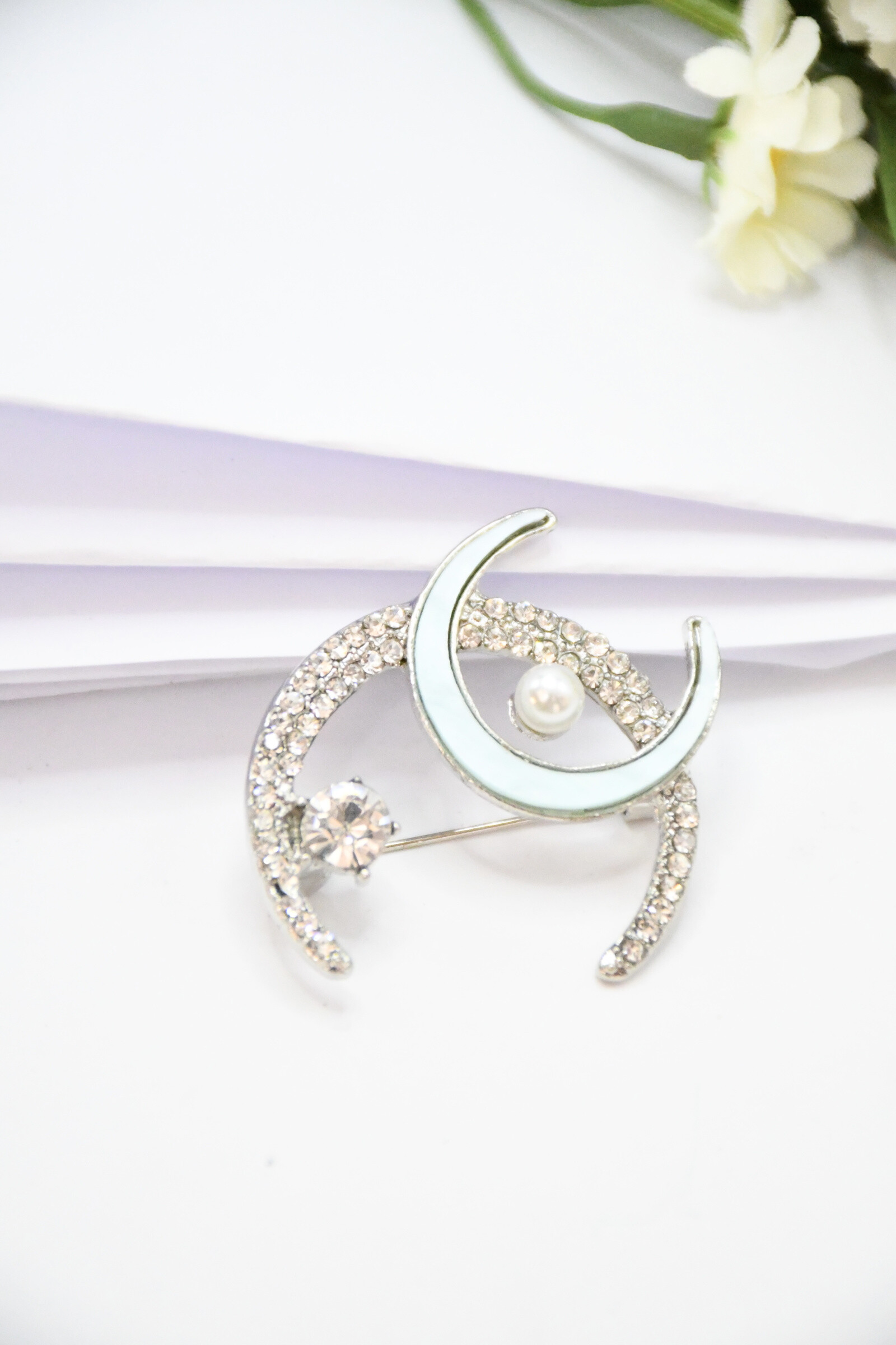 Grossiste ROSA - Broches en plaque argent