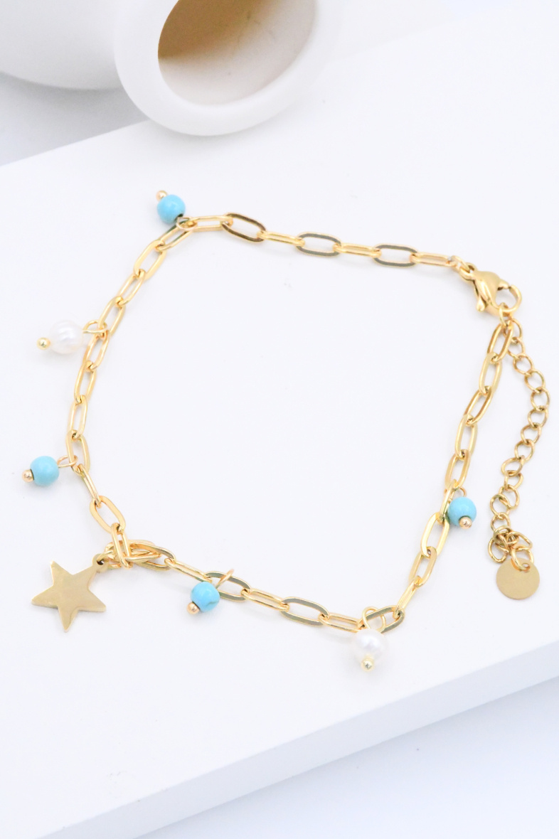 Wholesaler ROSA - Stainless steel anklets