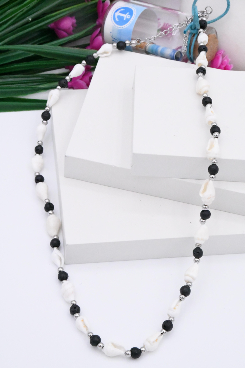 Wholesaler ROSA - Stainless steel shell necklace