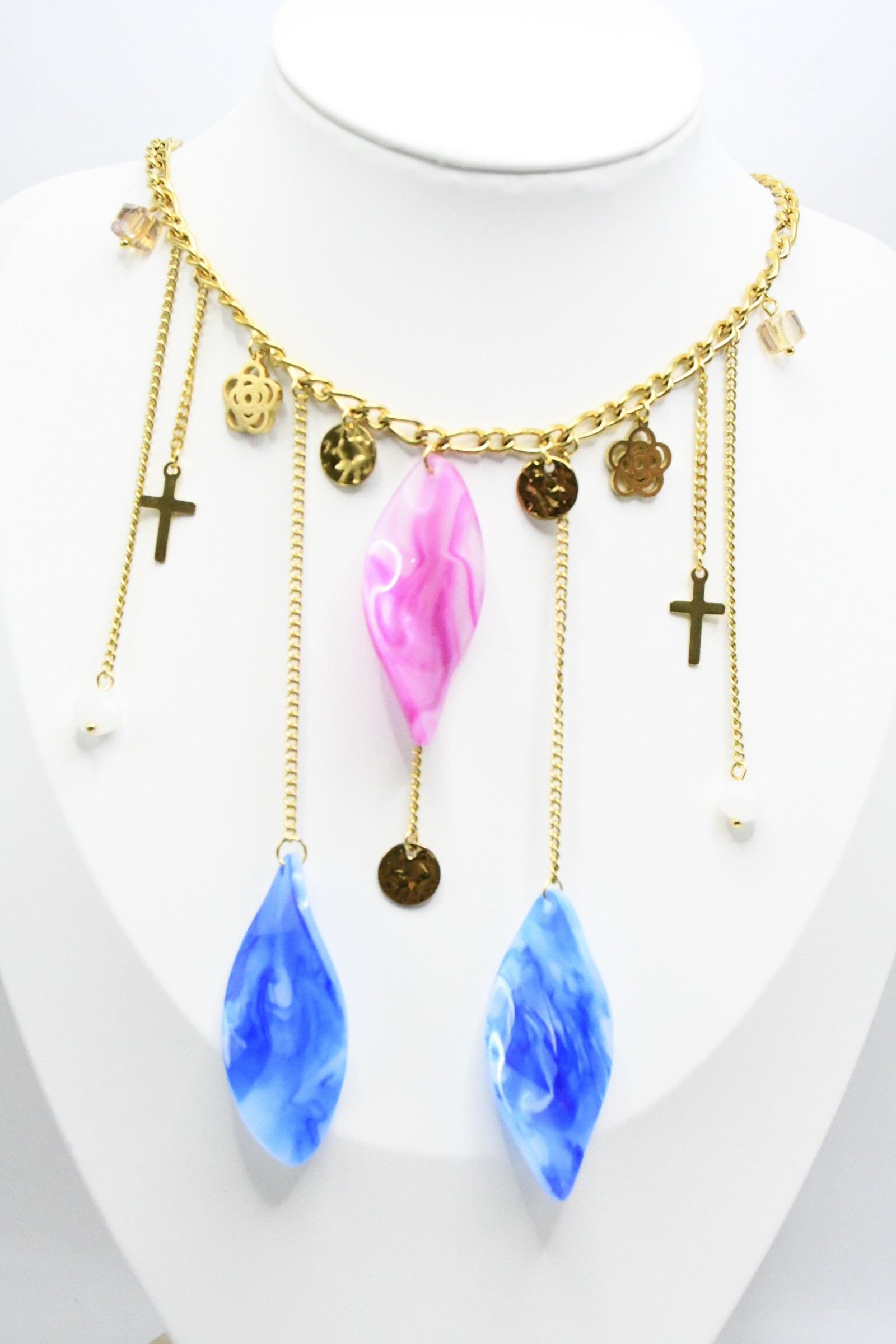 Mayorista ROSA - Collar de acero inoxidable