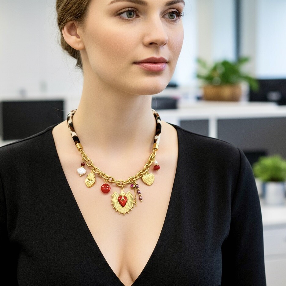 Mayorista ROSA - Collar de acero inoxidable
