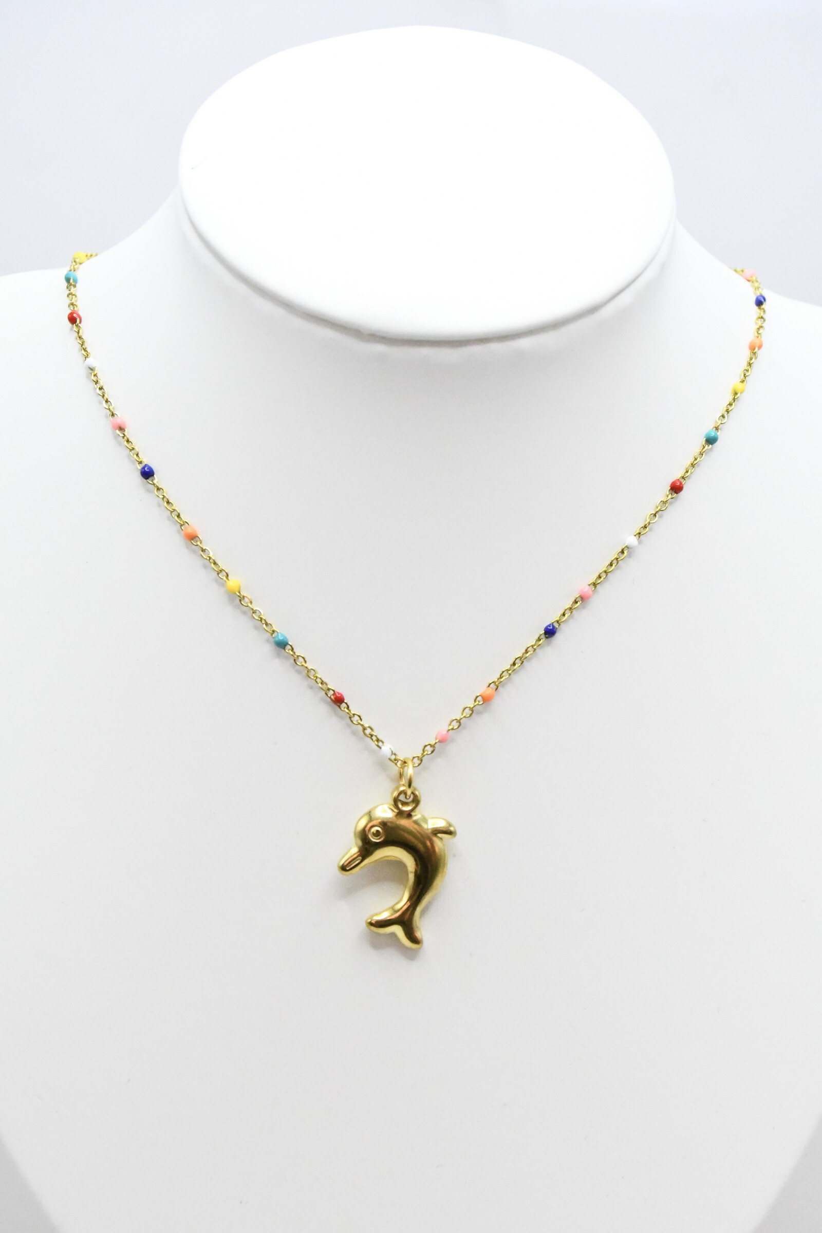 Wholesaler ROSA - Stainless steel dolphin necklace