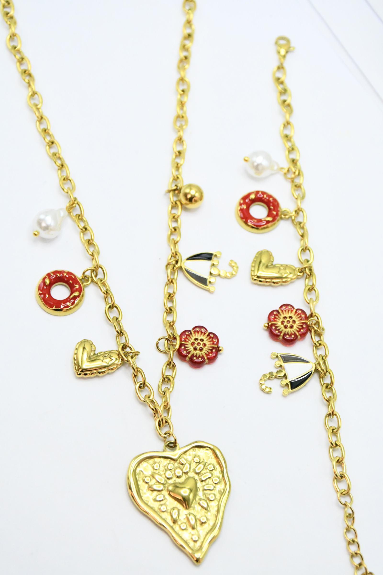 Großhändler ROSA - Schmucksets aus Edelstahl