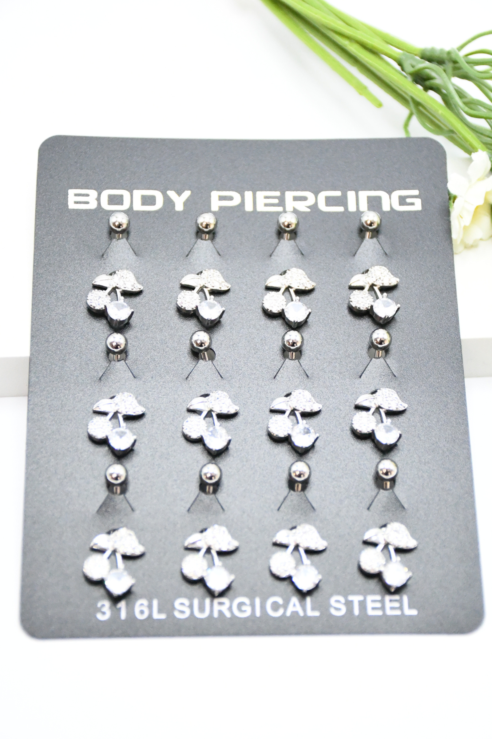Wholesaler ROSA - 12 925 silver piercings