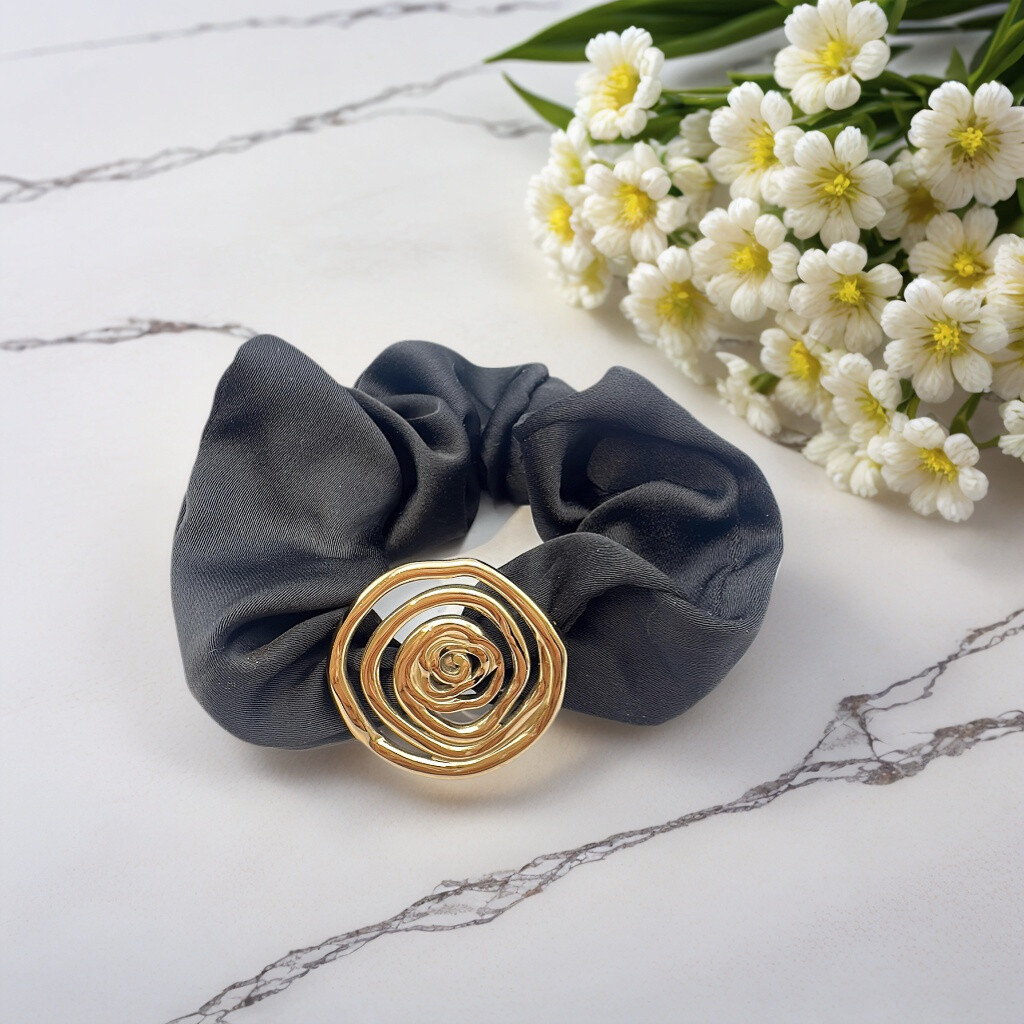 Grossista ROSE PINK - Elastico satinato e elastico con riccioli in acciaio inossidabile