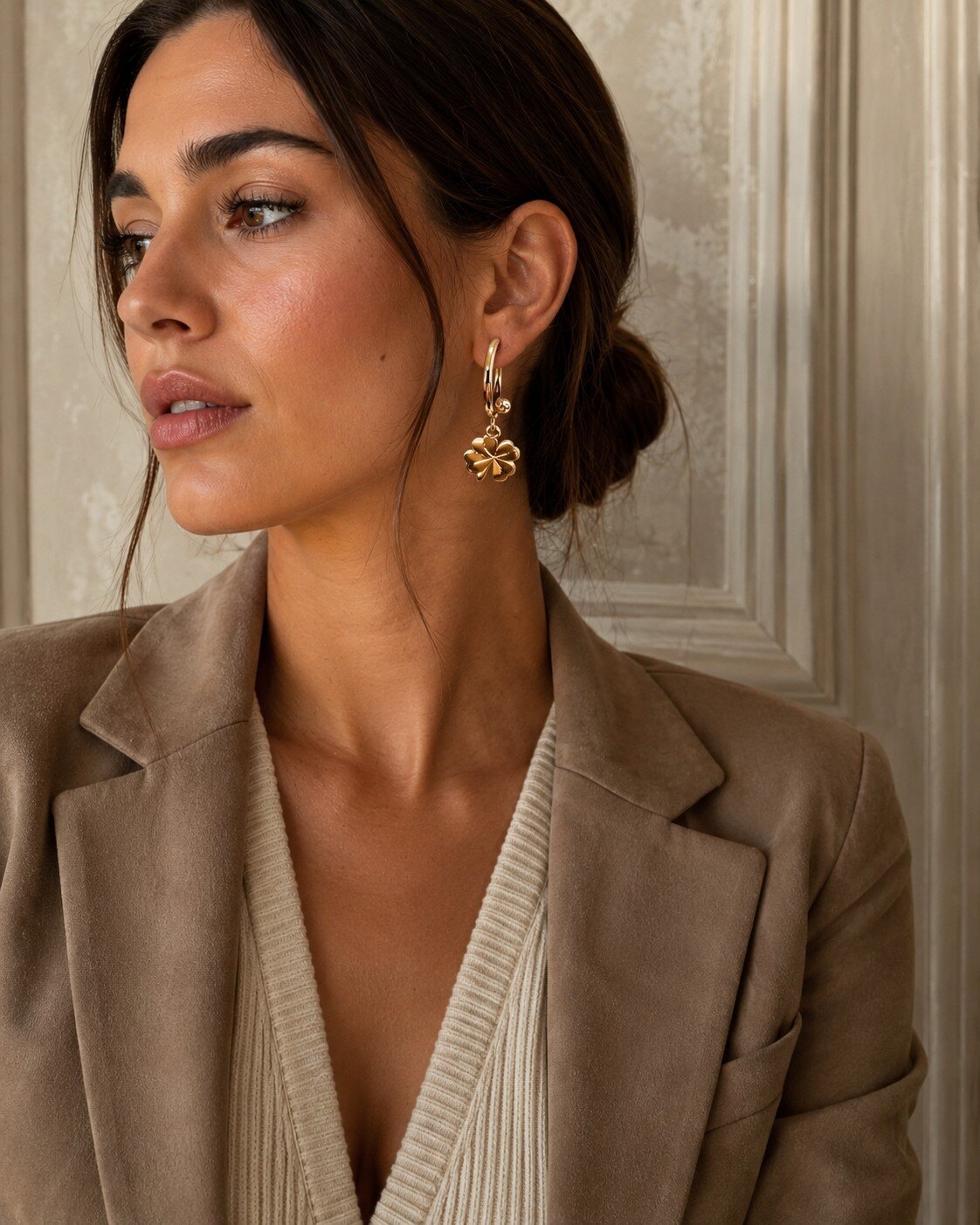 Grossiste ROSE PINK - BOUCLES D'OREILLES  EN ACIER INOXYDABLE
