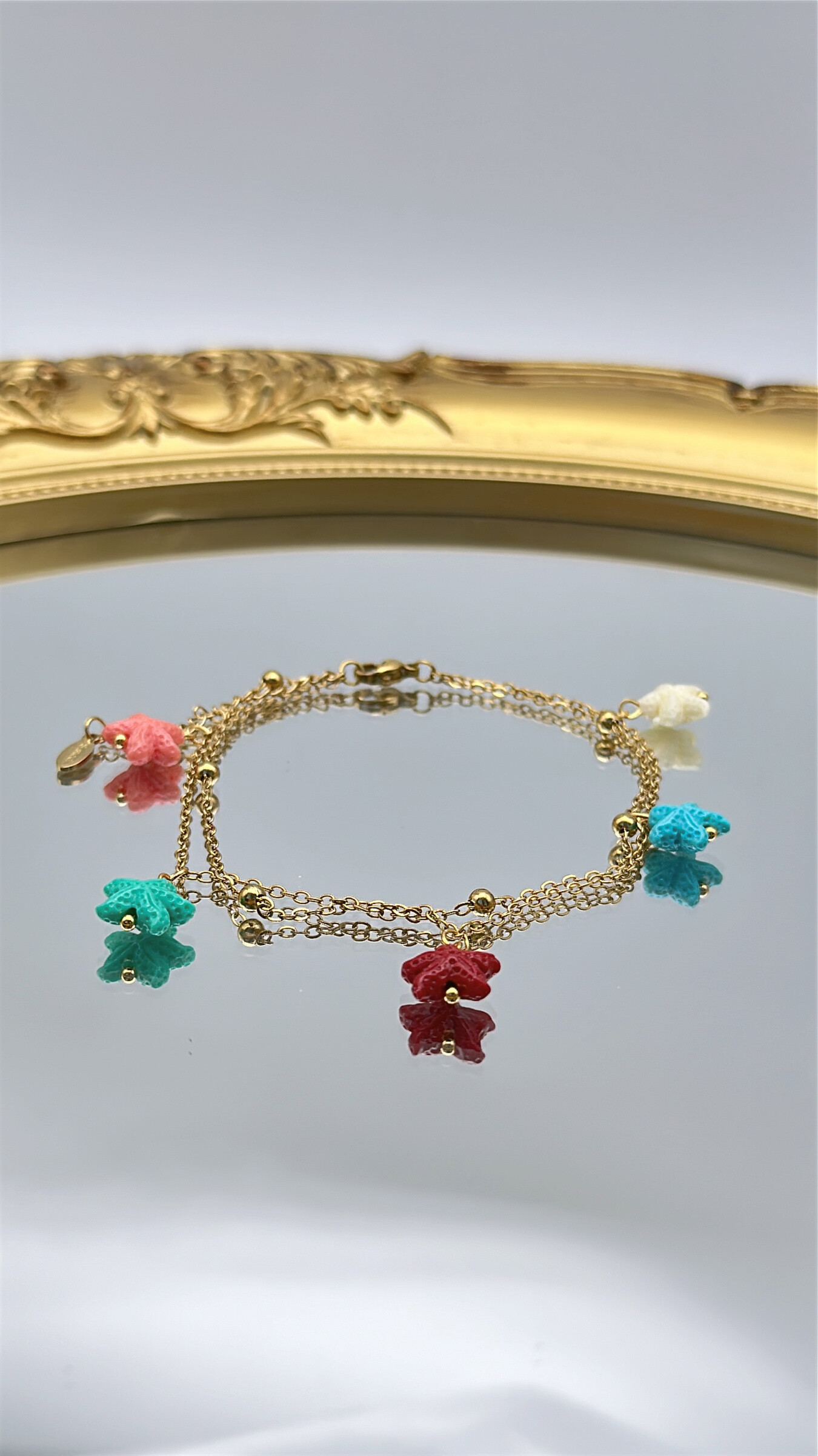Großhändler ROSE PINK - Knöchelkette aus Edelstahl