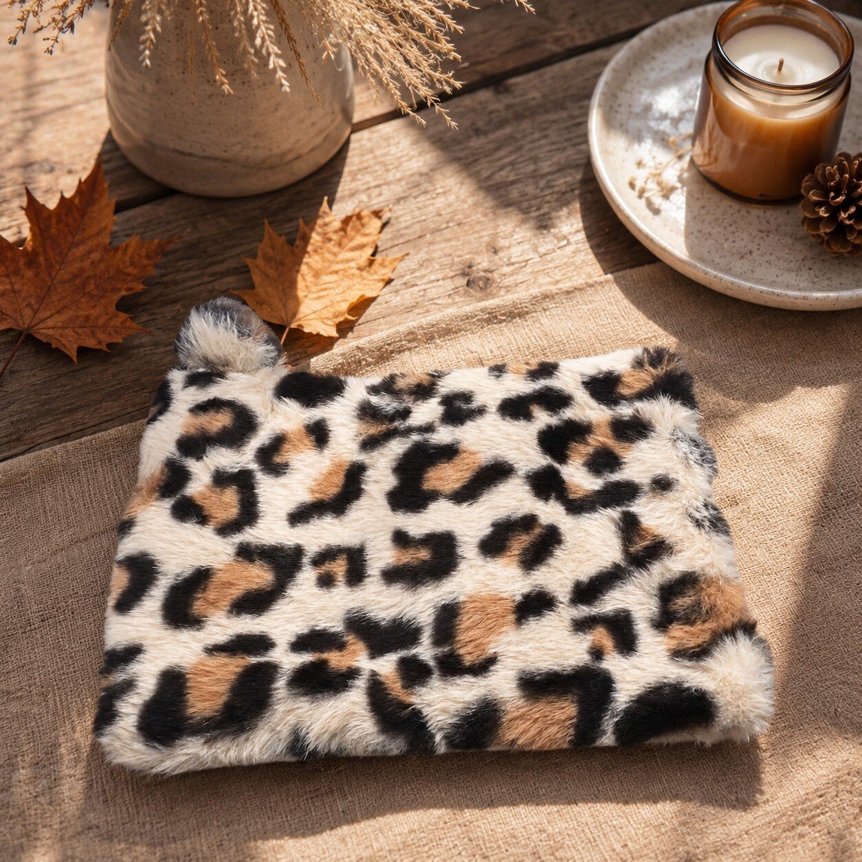 Wholesaler ROSE PINK - LEOPARD CLUTCH