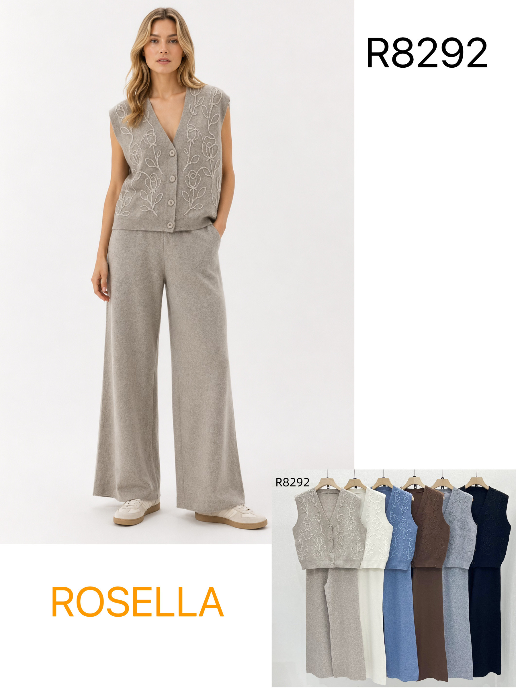 Wholesaler ROSELLA SRL - COMPLETE SET WITH SLEEVELESS VEST