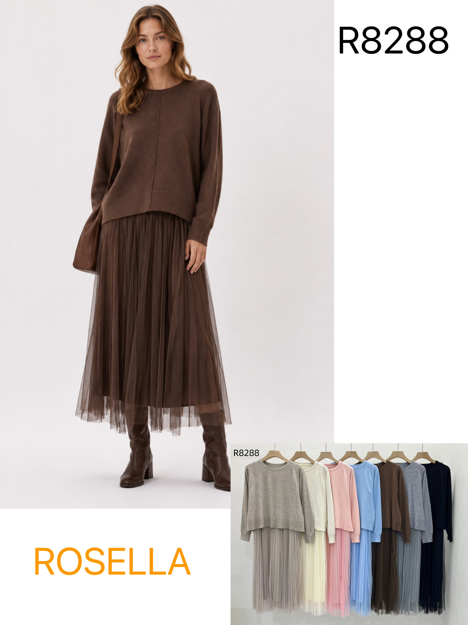 Wholesaler ROSELLA SRL - SKIRT SET WITH OPTIONAL SEPARATION