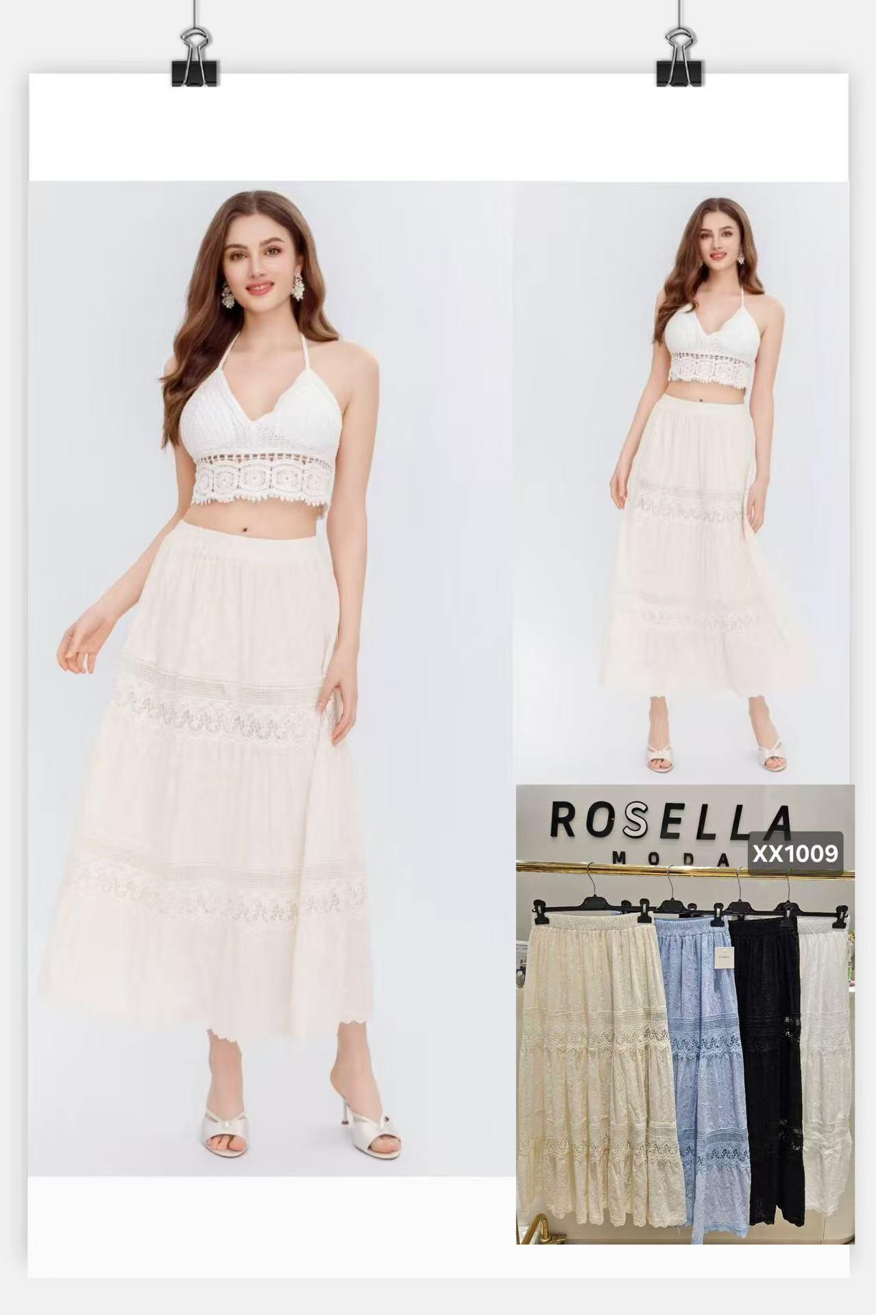 Mayorista ROSELLA SRL - FALDA BORDADA