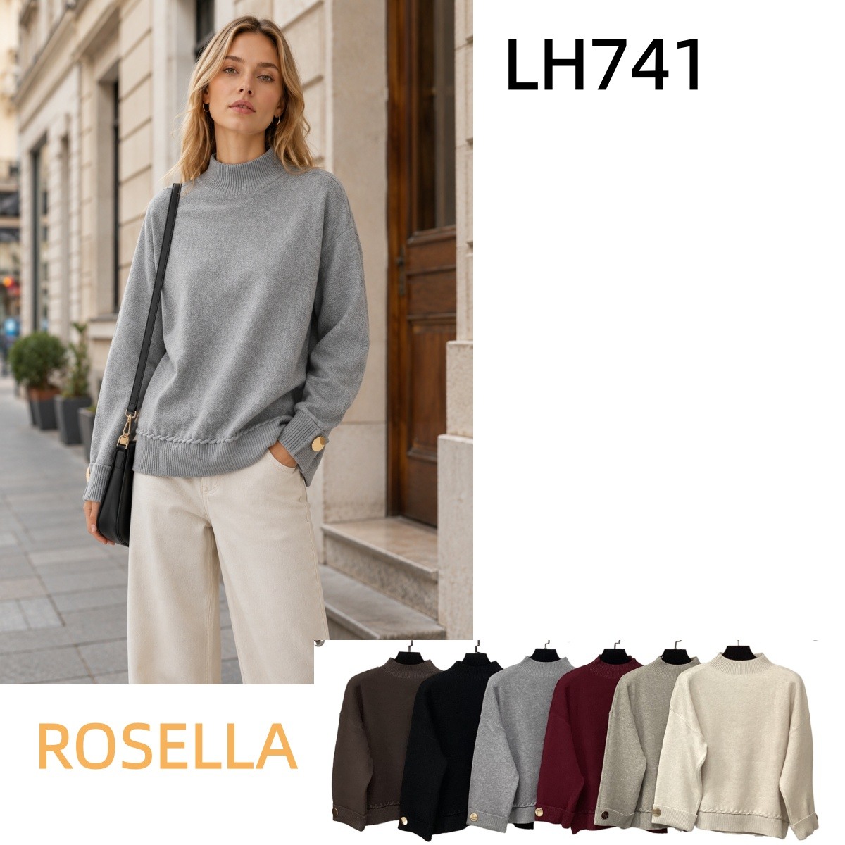 Wholesaler ROSELLA SRL - SIMPLE ELEGANT SWEATER