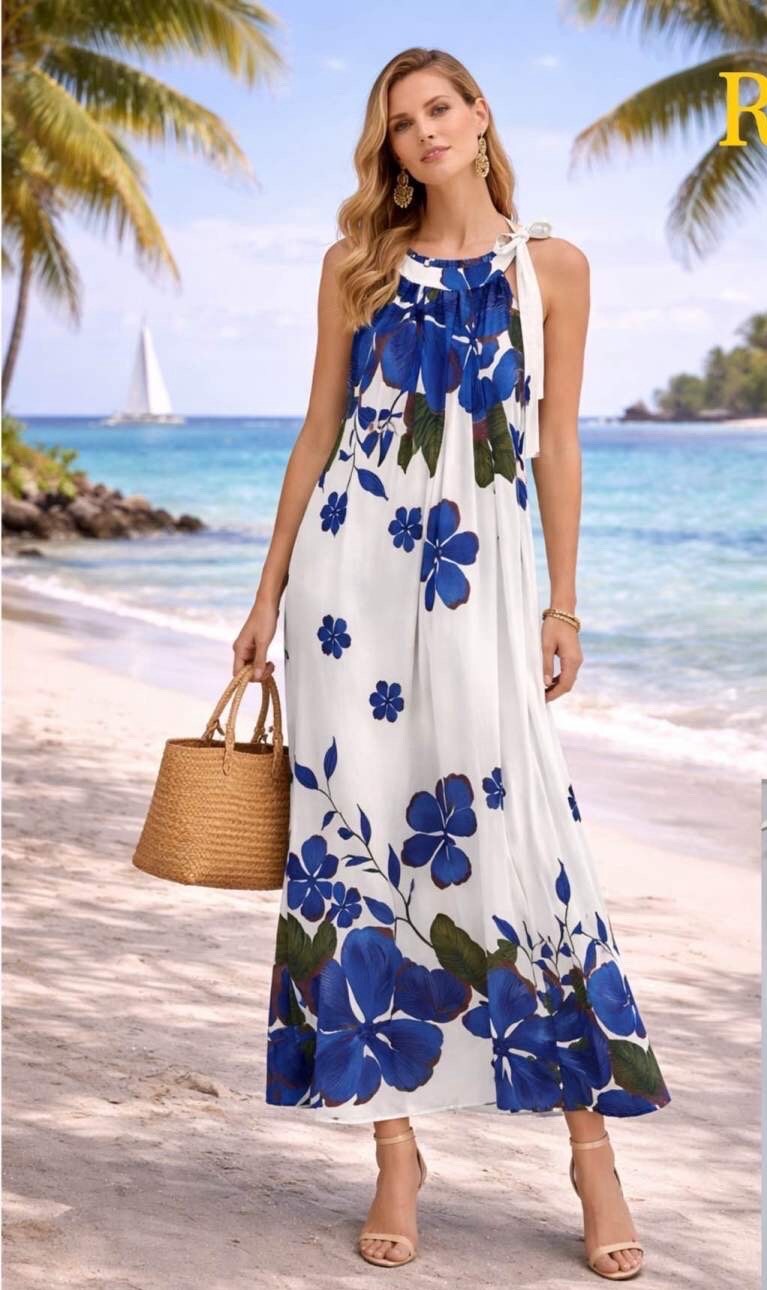 Wholesaler ROSELLA SRL - PRINTED VISCOSE DRESS