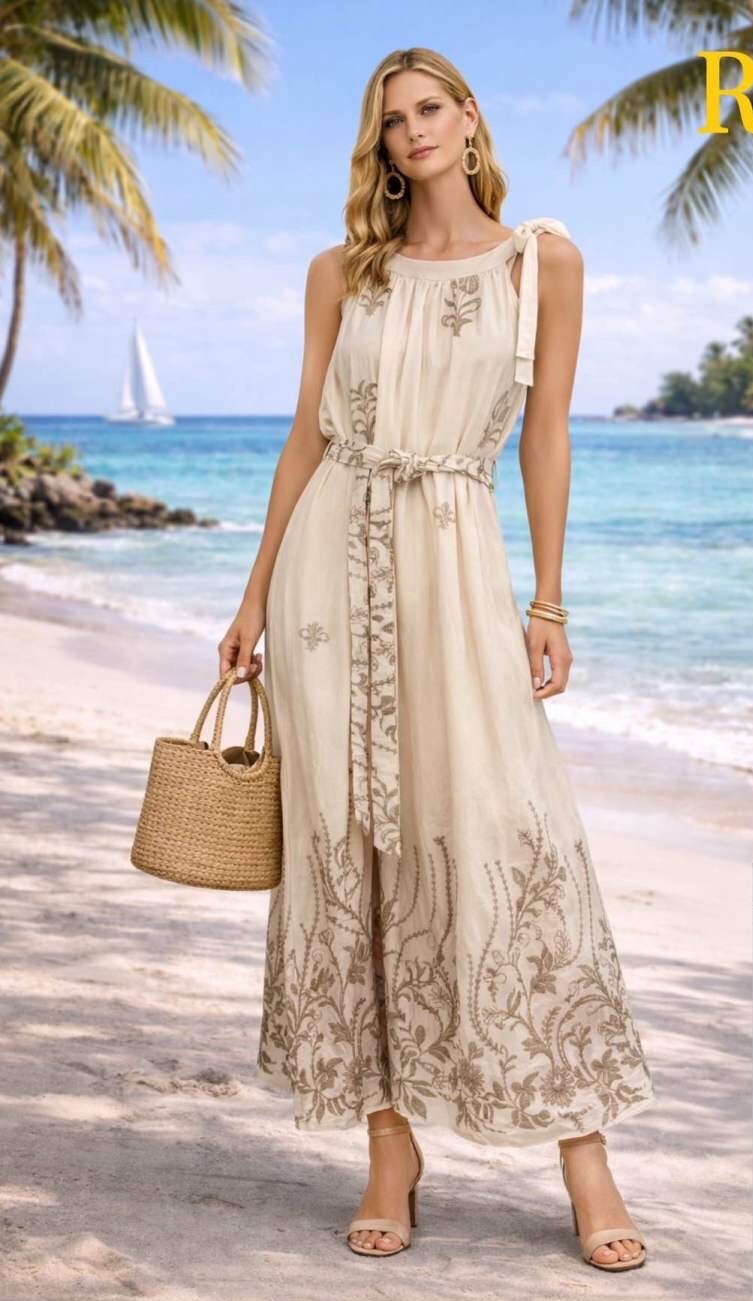 Wholesaler ROSELLA SRL - EMBROIDERED DRESS