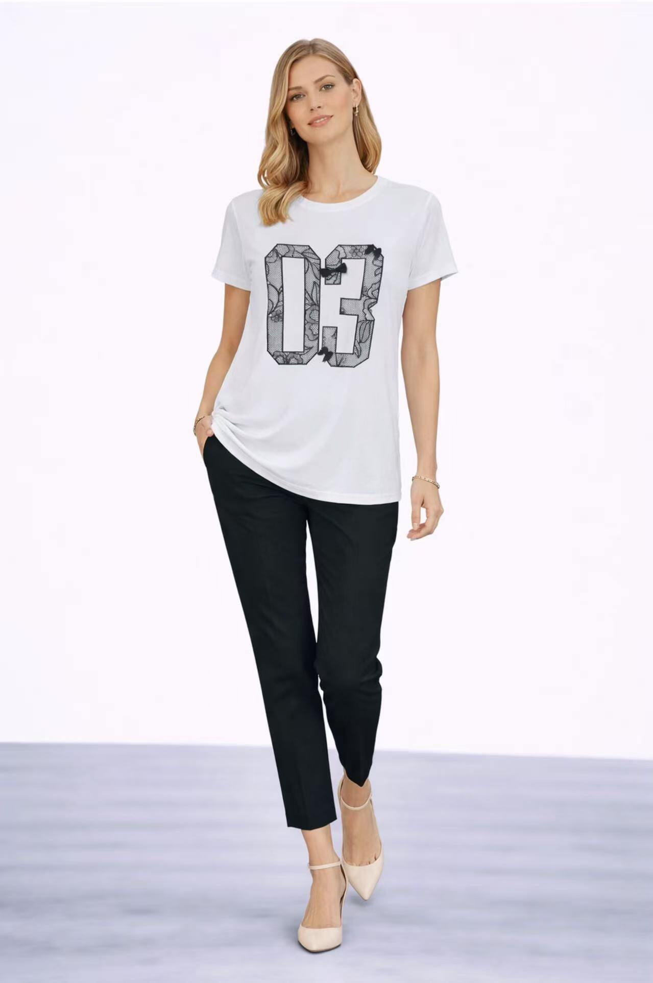 Grossiste ROSELLA SRL - T-SHIRT AVEC DENTELLE