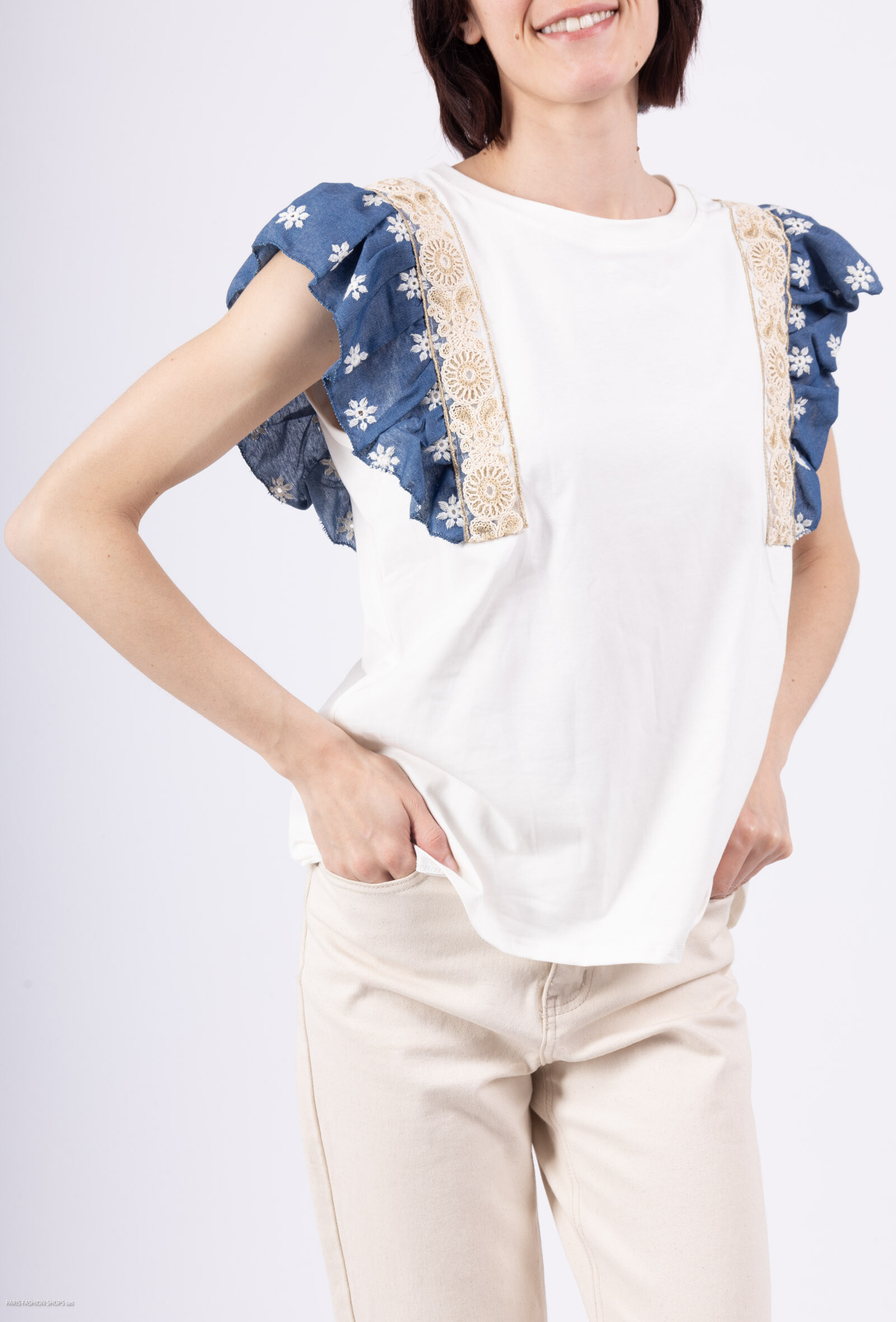 Wholesaler ROSEMARY COLLECTION - TOP with its original details. One size 38/40