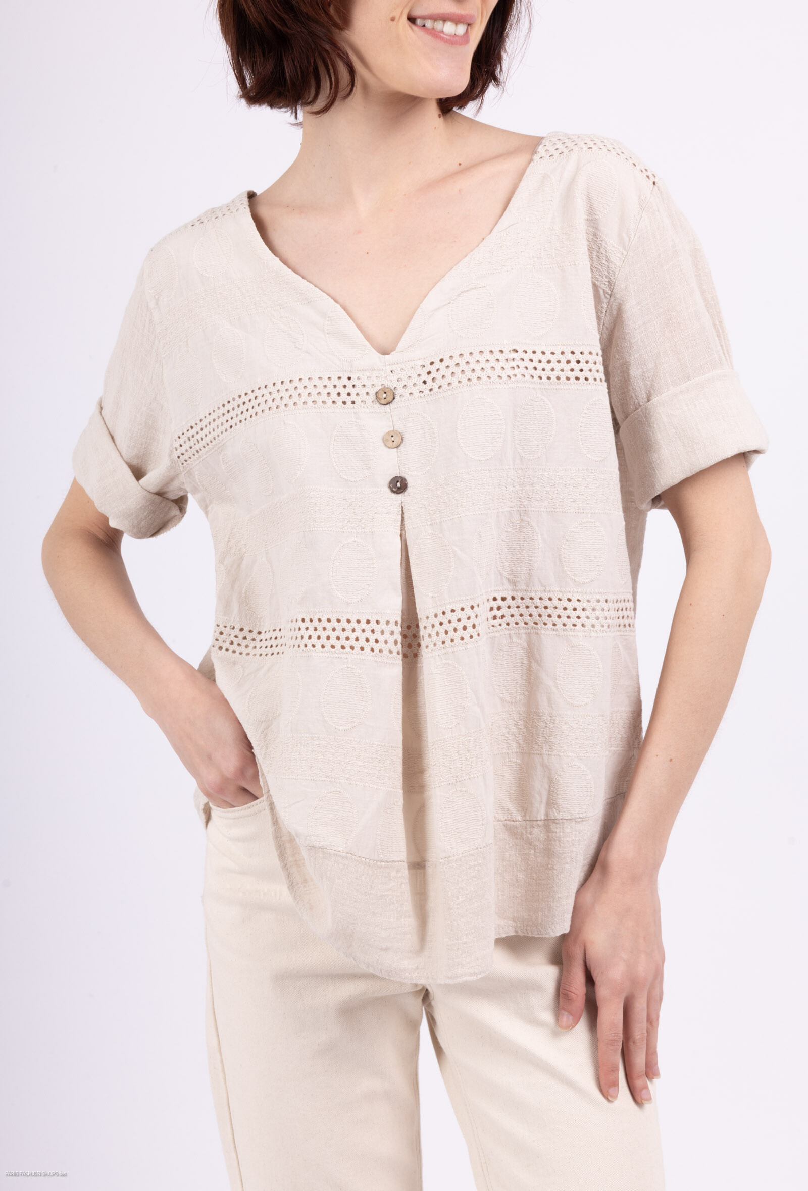 Wholesaler ROSEMARY COLLECTION - Embroidered top