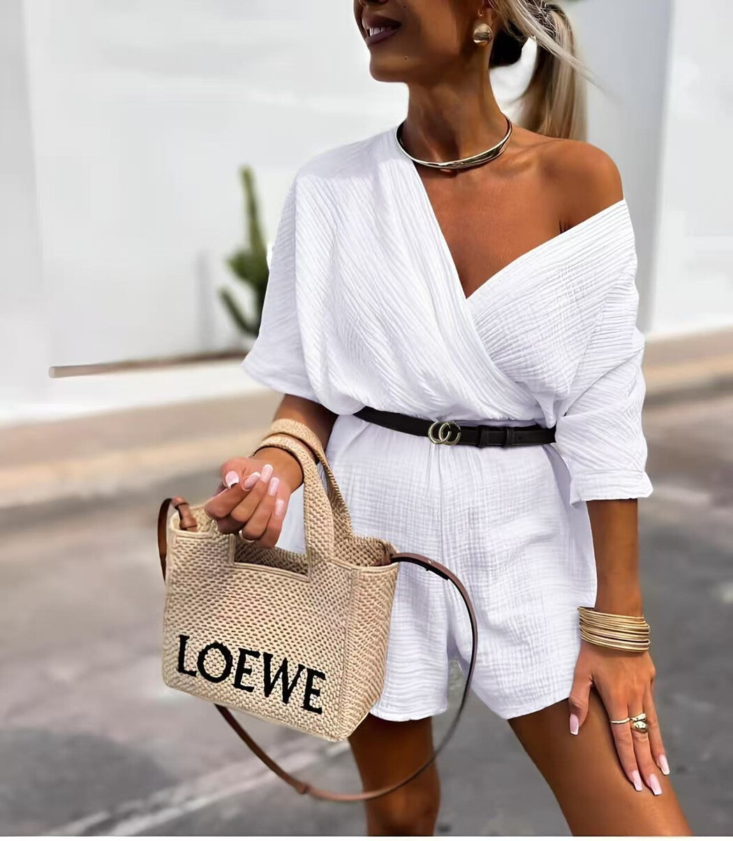 Wholesaler Rosy Days - Cotton gauze jumpsuit with belt