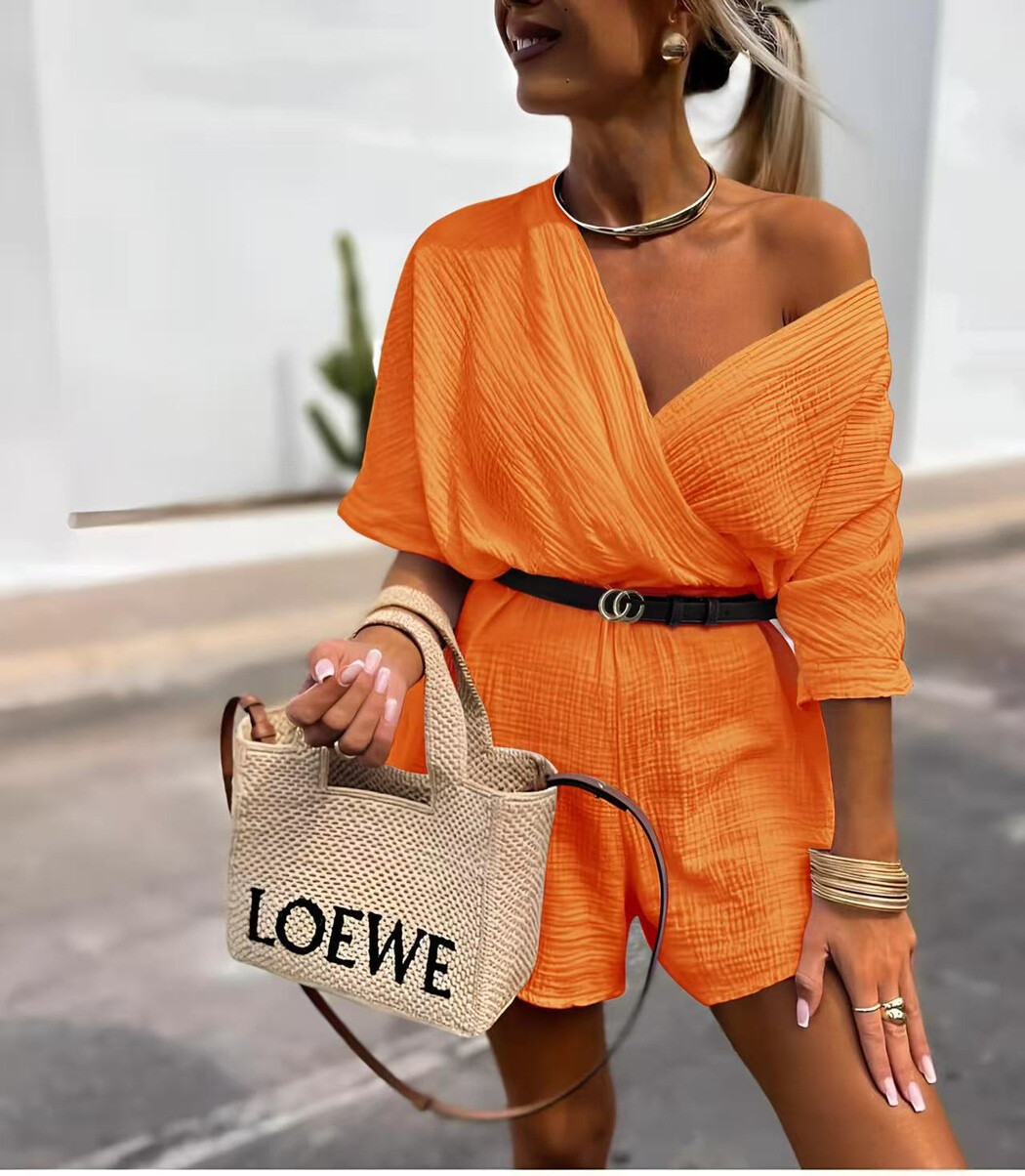 Wholesaler Rosy Days - Cotton gauze jumpsuit with belt