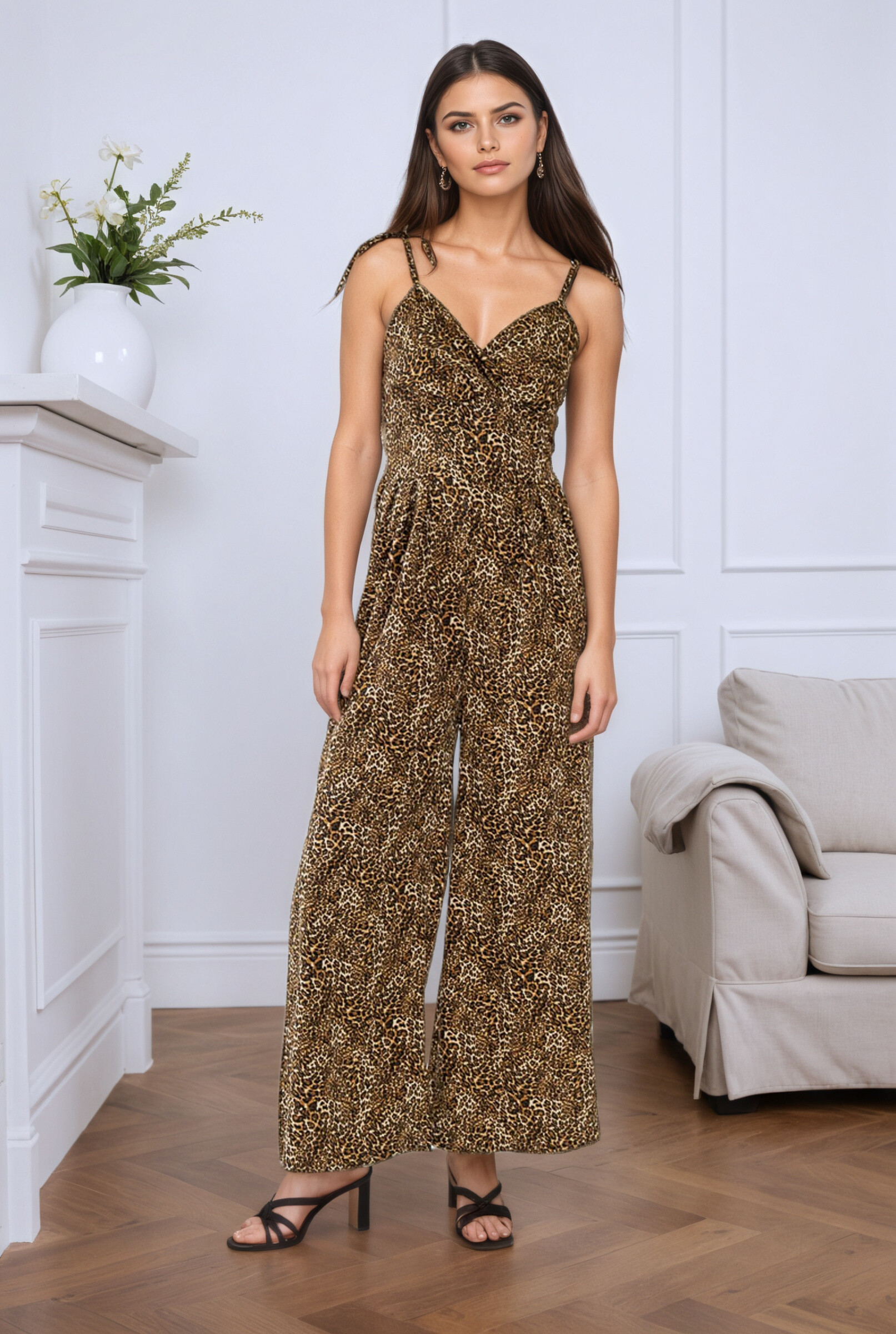 Wholesaler Rosy Days - Leopard print jumpsuit