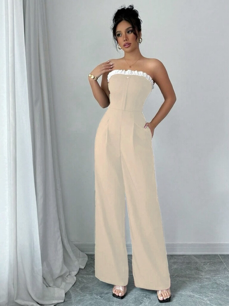 Wholesaler Rosy Days - Chic pants combination with functional pockets back bare