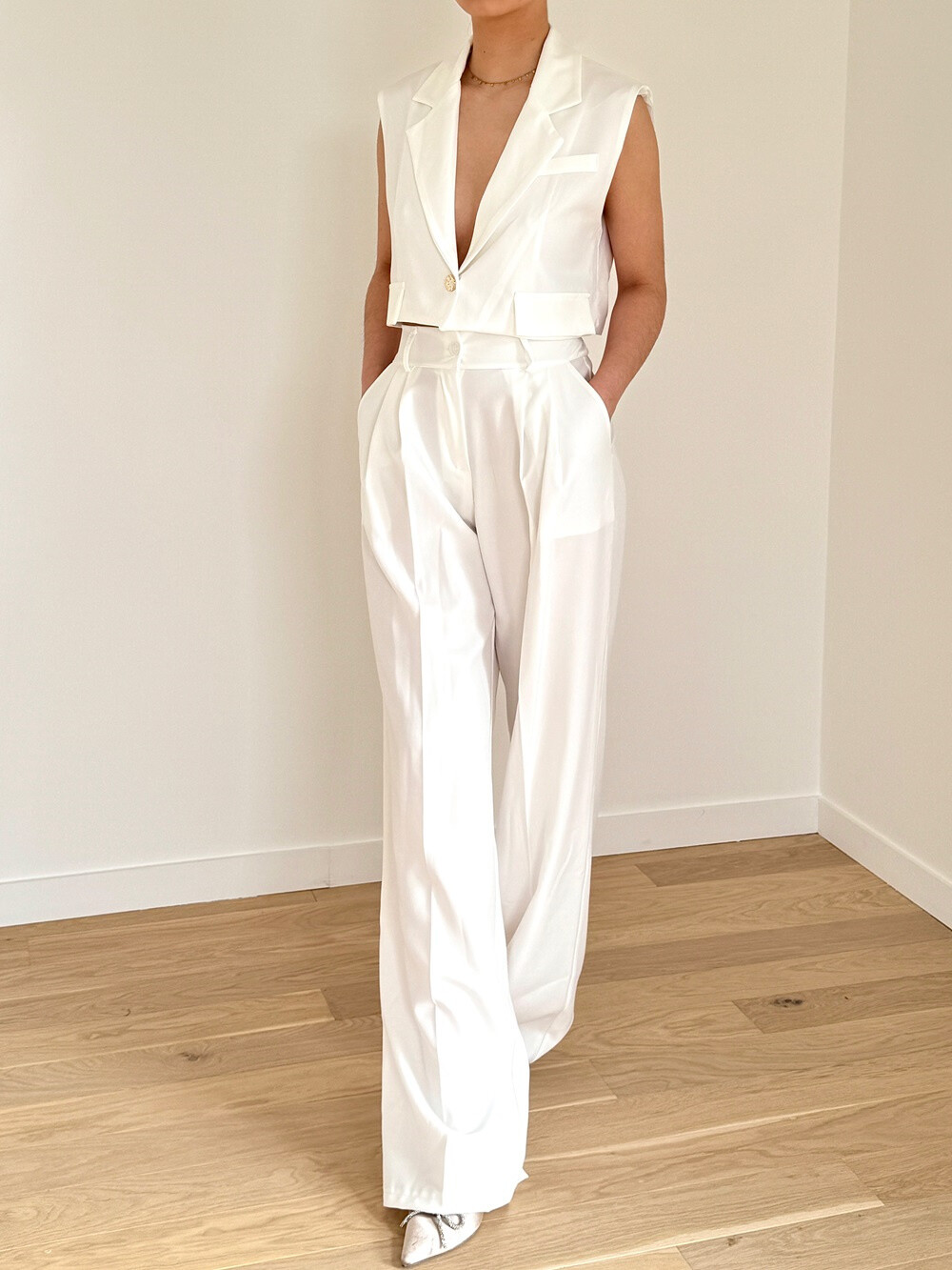 Grossiste Rosy Days - Ensemble veste courte pantalon chic tendance