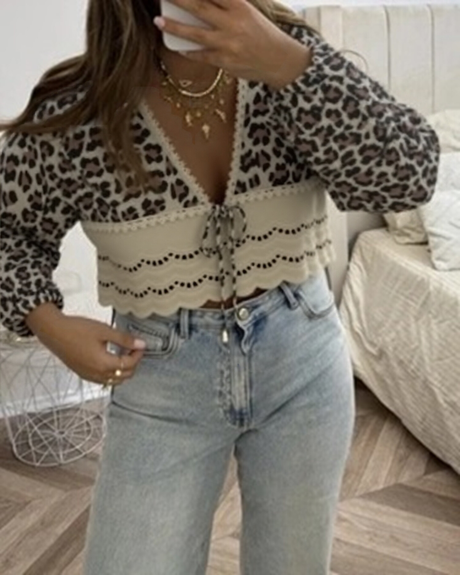 Wholesaler Rosy Days - Lace cotton gauze vest