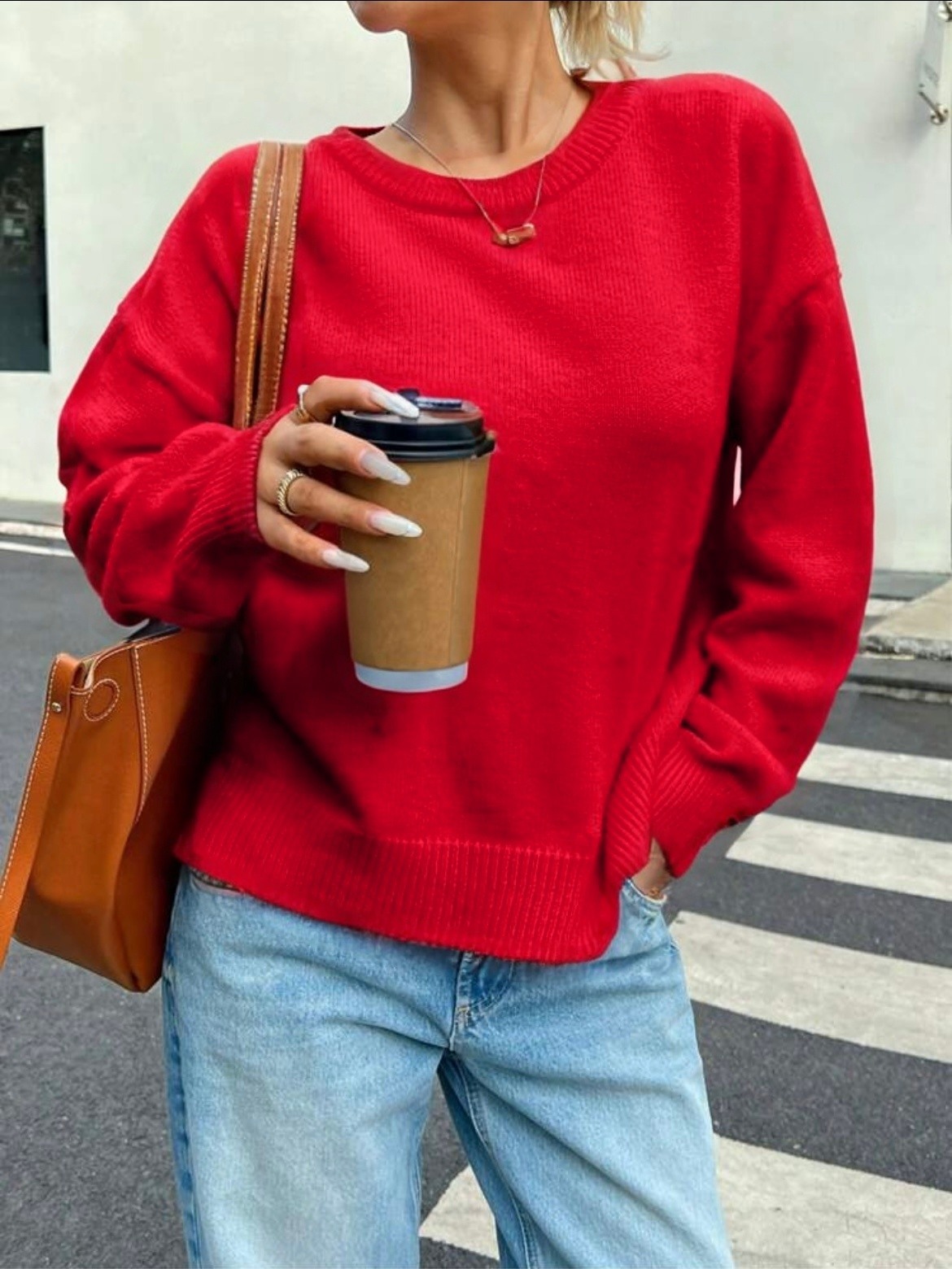 Grossiste ROSYDAYS - Pull Maille Col Rond Très Doux Basique