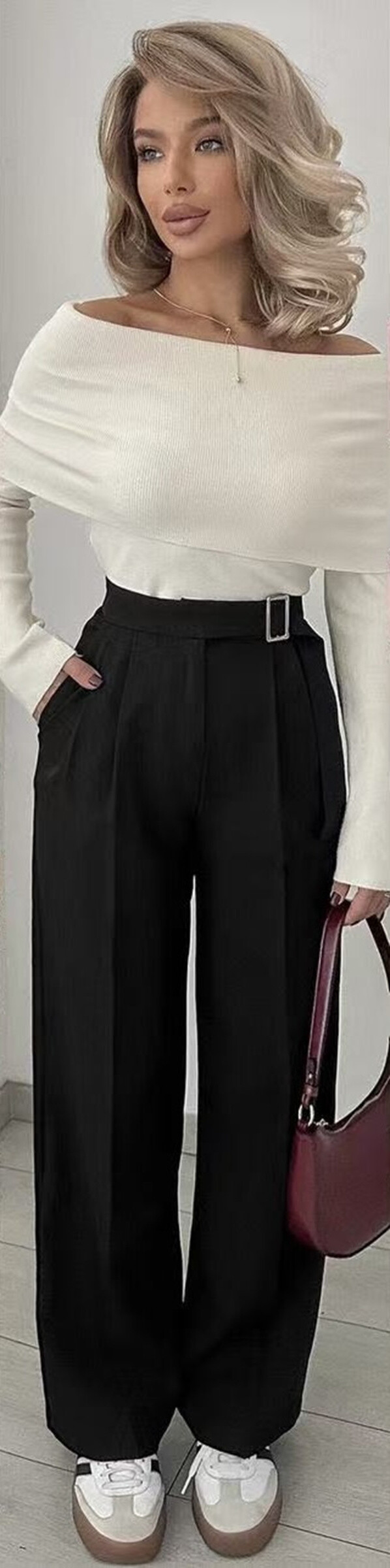 Wholesaler Rosy Days - Chic Pants straight cut with loop