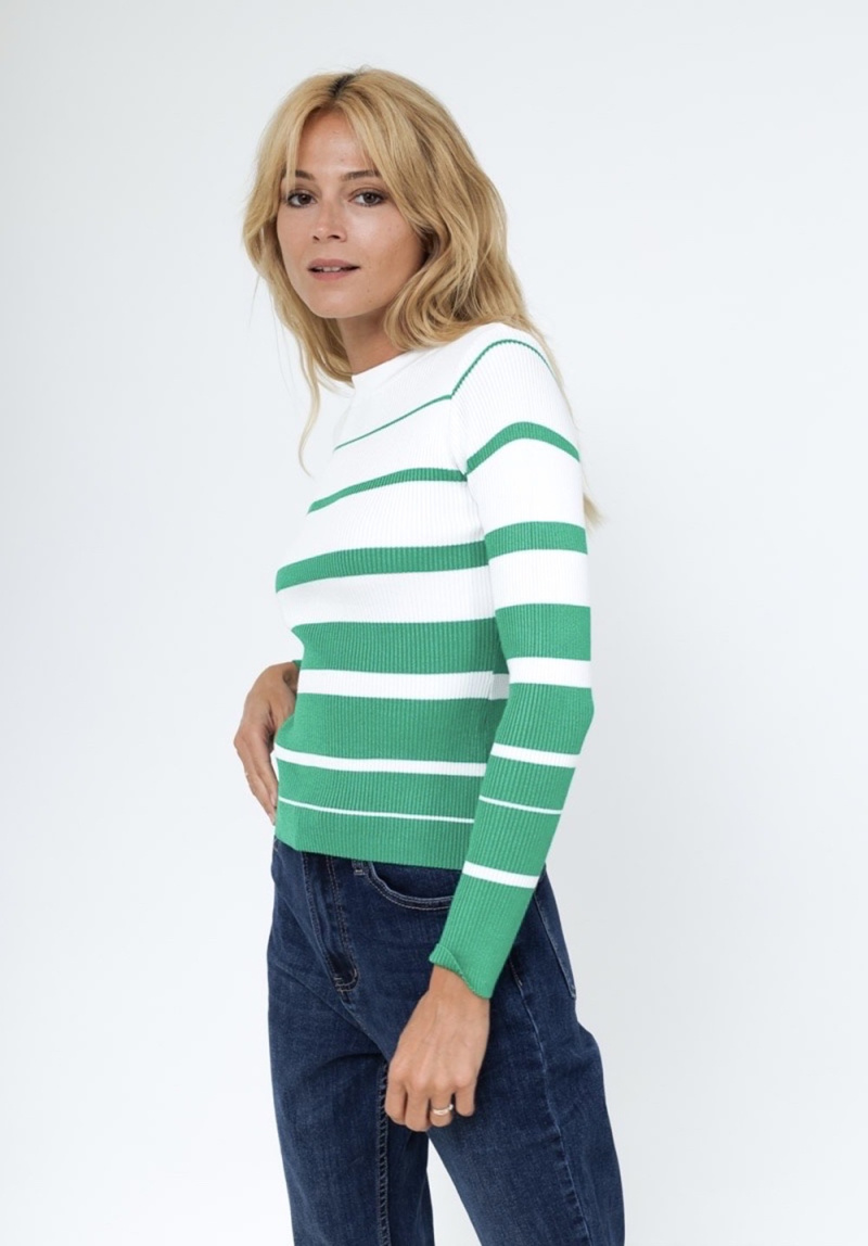 Mayorista Rosy Days - Jersey de punto con detalles de rayas