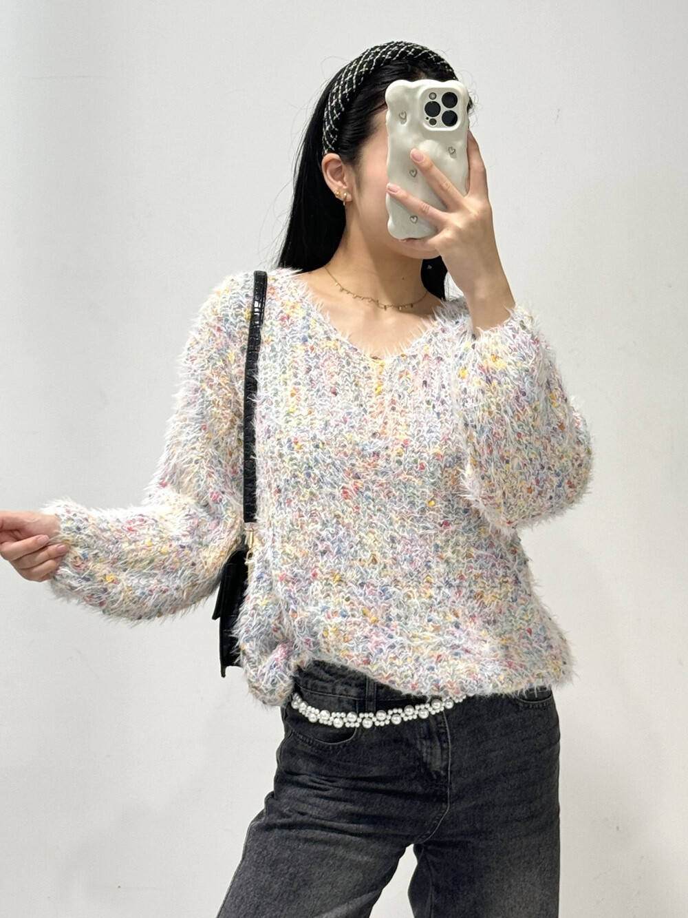 Wholesaler Rosy Days - Fluffy high-neck sweater
