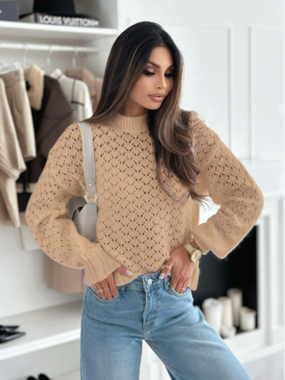 Mayorista Rosy Days - Jersey elegante de punto calado
