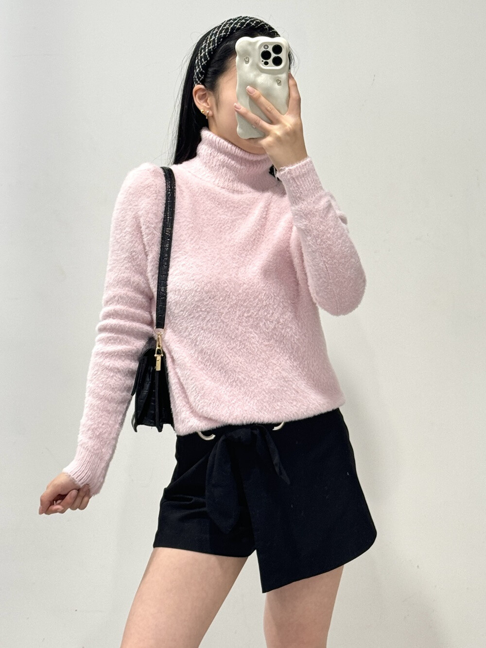 Großhändler Rosy Days - Flauschiger Pullover mit hohem Kragen
