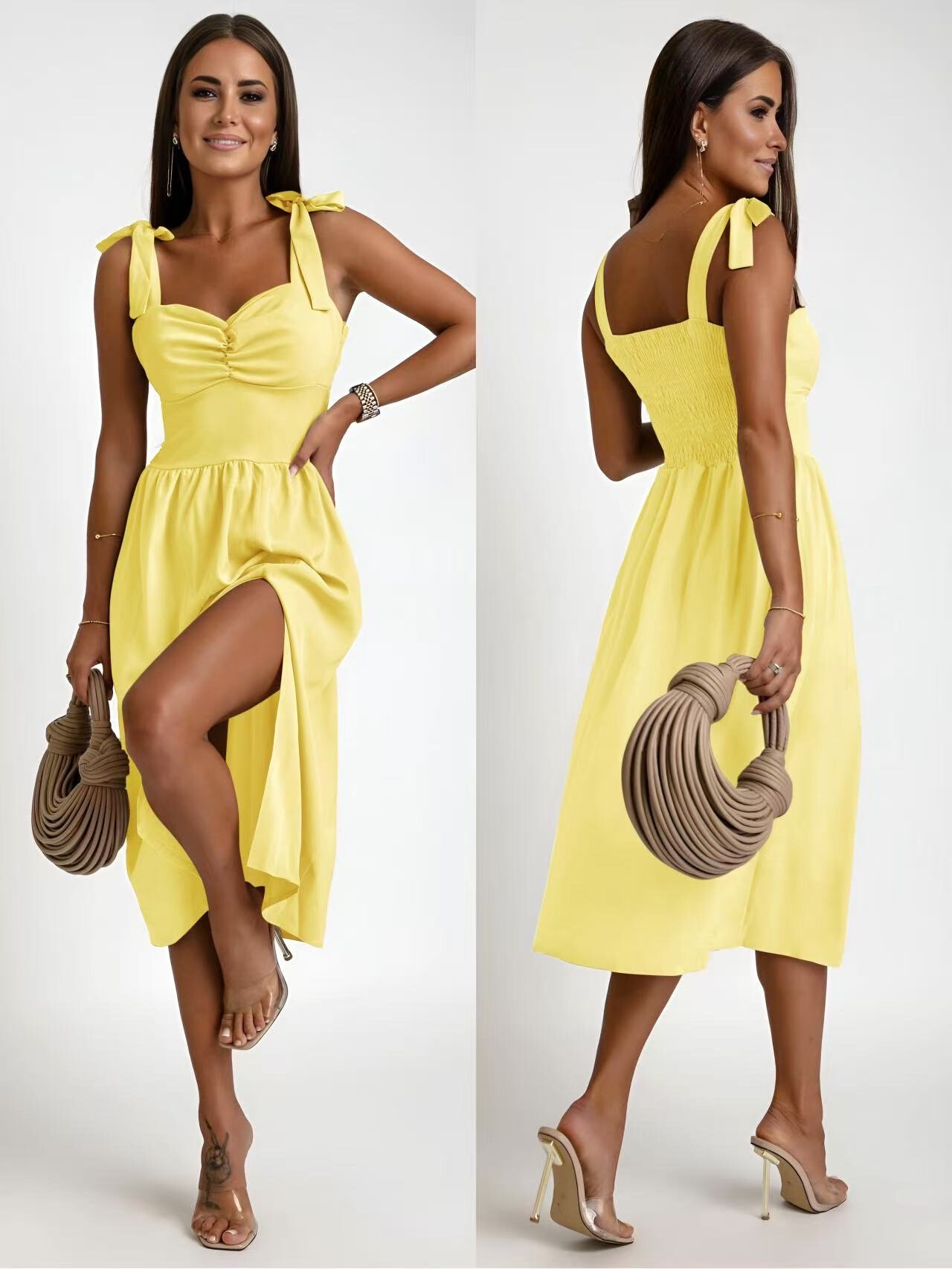 Wholesaler Rosy Days - Long viscose dress strap shells